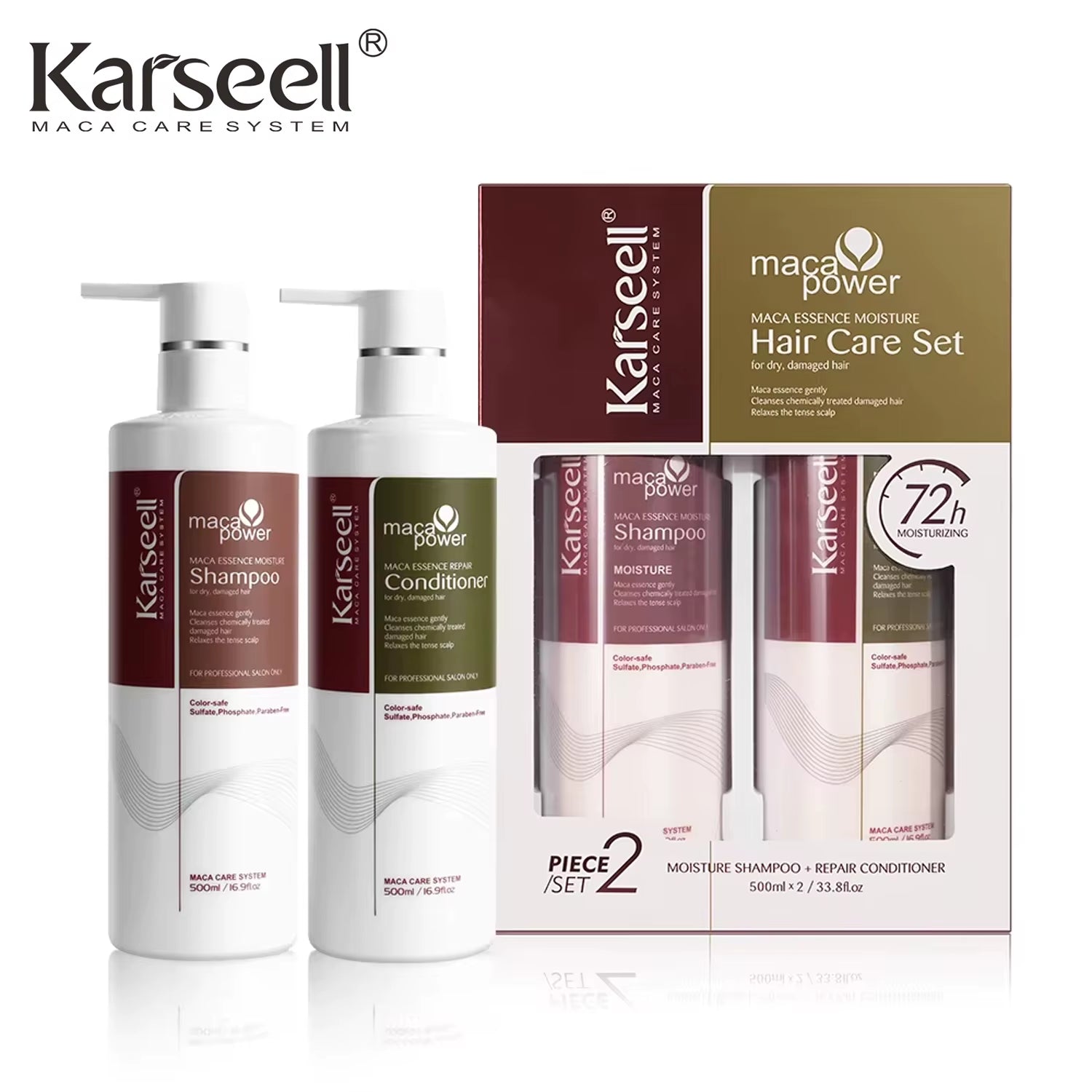 Collagen Hair Treatment Repair Conditioning, Shampoo and Conditioner for Dry Damaged Hair All Hair Types