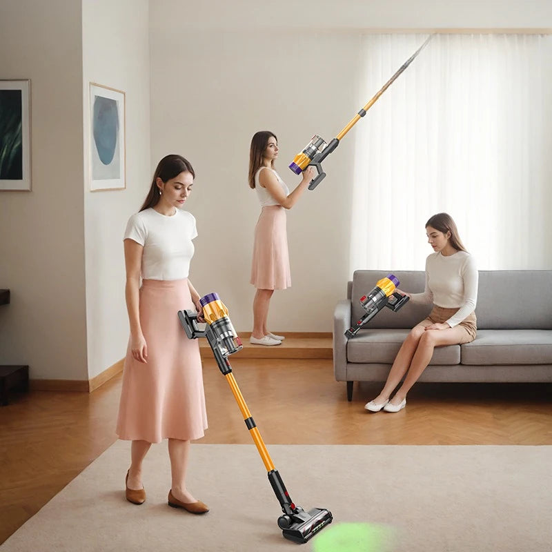 550W Cordless Handheld Vacuum Cleaner,50Kpa Strong Suction,Detachable & Replaceable Battery,Touchscreen,Vacuum Cleaner for Home